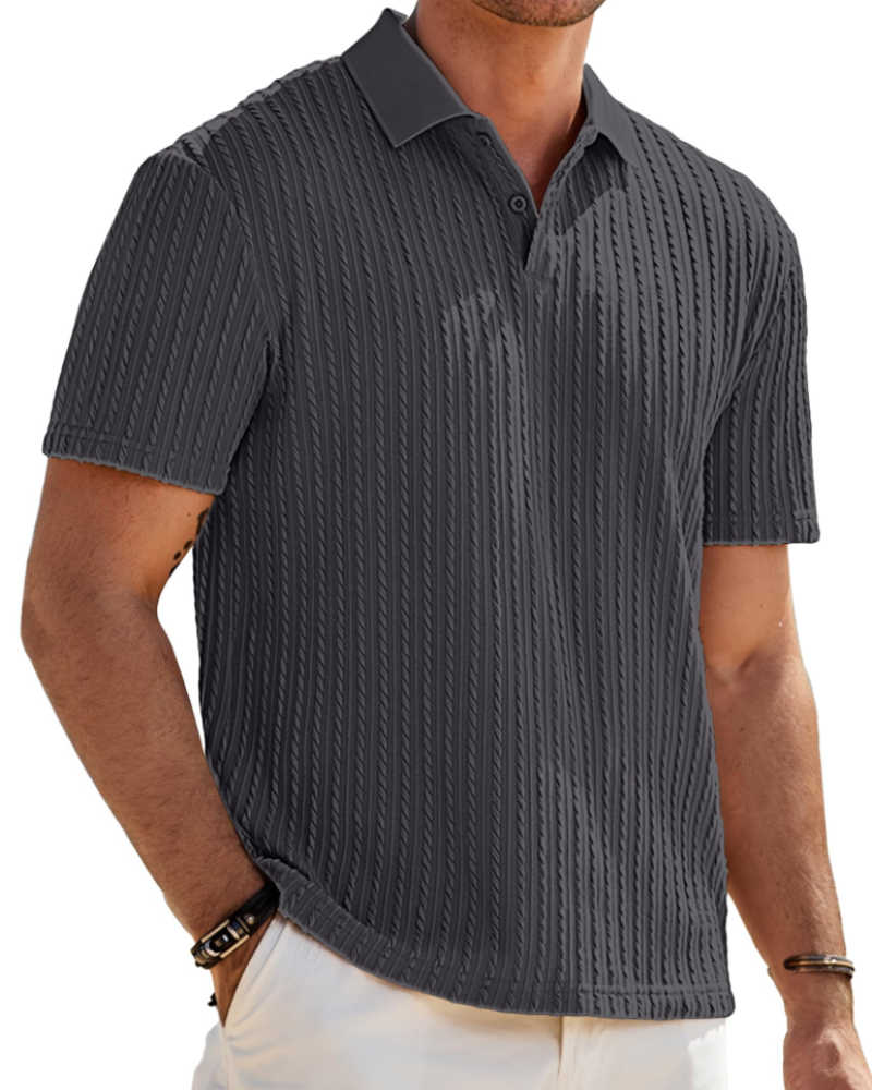 Oliver Men's Knit Polo Shirt – Vintage Stretch Summer Golf & Vacation Polo