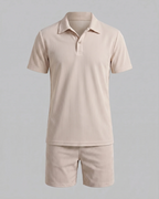 Ethan Men's 2 Piece Set – Polo Shirt & Shorts Casual Summer Outfit