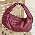 Noa Women’s Braided Handbag – Large Vegan Leather Tote Bag with Zip Closure