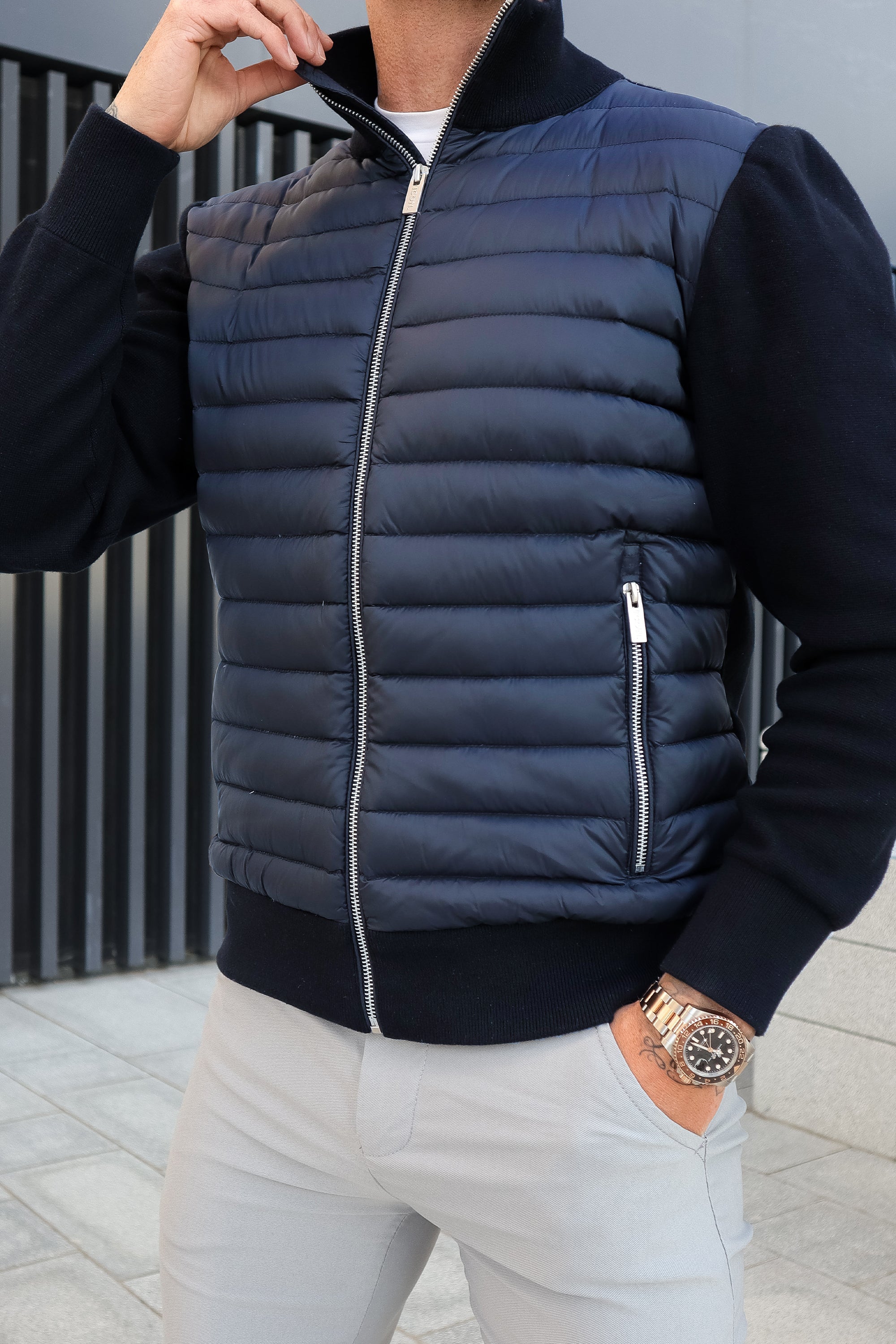 Xian Men’s Hybrid Jacket – Lightweight Detachable Sleeve Coat with Utility Pockets