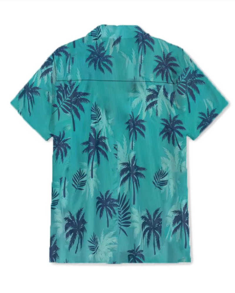 Ethan Men’s Hawaiian Shirt – Short Sleeve Tropical Button Down Vacation Shirt
