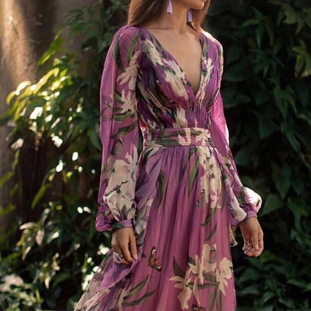 Natalia Women’s Maxi Dress – Elegant Flowy Summer Dress with Lightweight Comfort