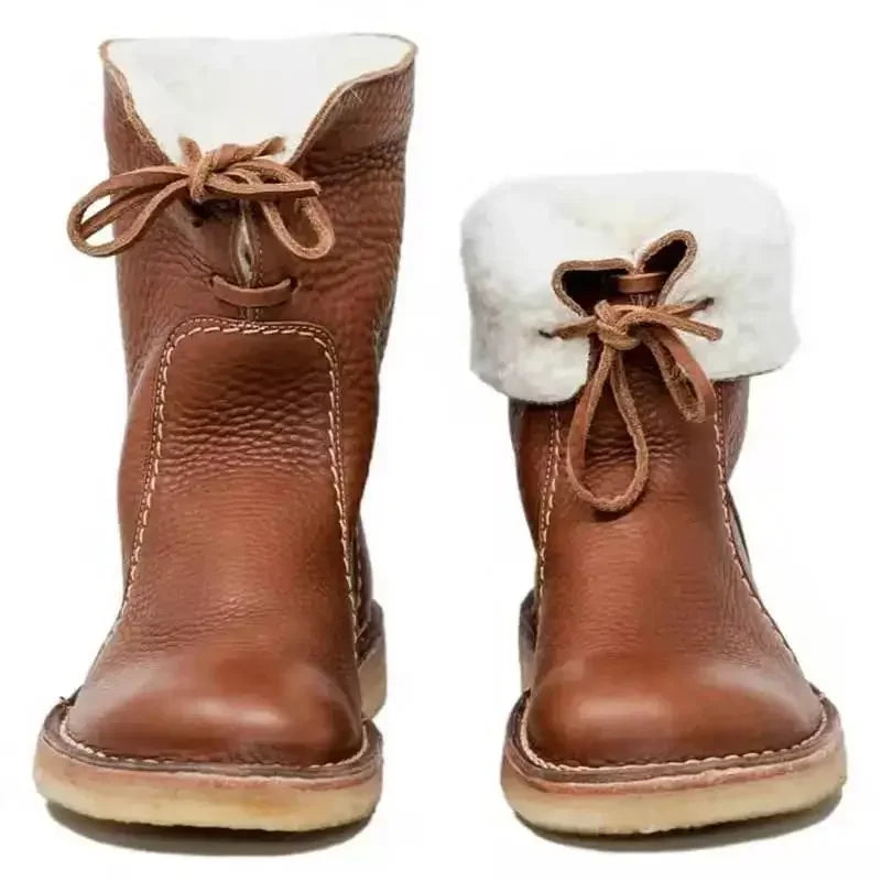 Sophie Women’s Winter Boots – Warm Faux Fur Boots with Slip-On Comfort & Grip Sole