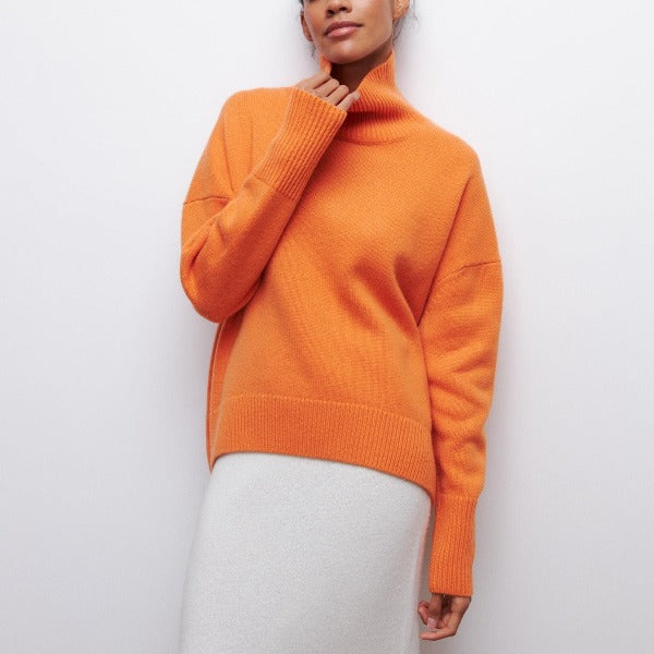 Camille Women’s Soft Knit Jumper – Elegant Warm Winter Sweater with Relaxed Fit