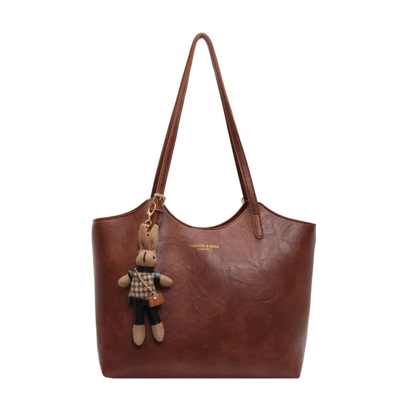 Emma Women’s Tote Bag – Vintage Vegan Leather Shoulder Bag with Spacious Design