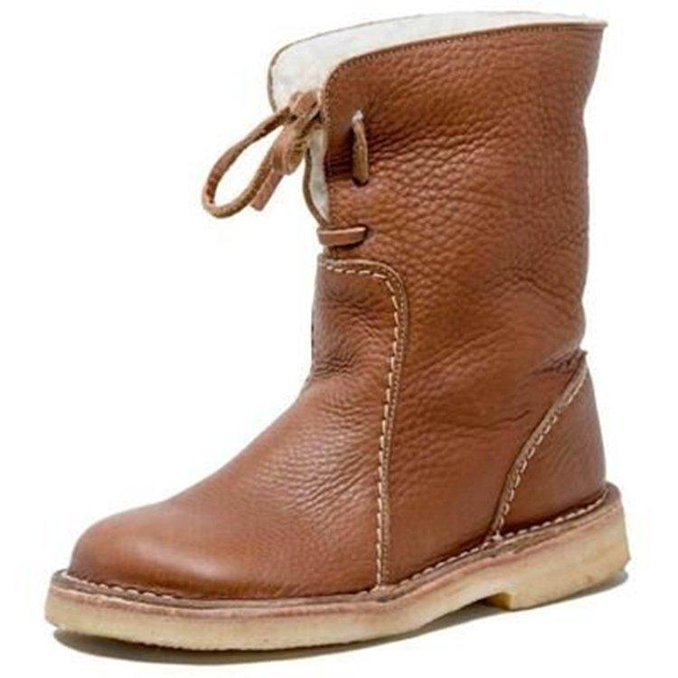 Emersyn Women’s Winter Boots – Waterproof Heated Boots with Wool Lining & Stable Heel