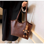 Emma Women’s Tote Bag – Vintage Vegan Leather Shoulder Bag with Spacious Design