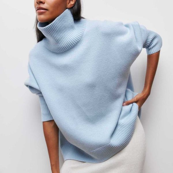 Camille Women’s Soft Knit Jumper – Elegant Warm Winter Sweater with Relaxed Fit