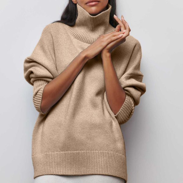 Camille Women’s Soft Knit Jumper – Elegant Warm Winter Sweater with Relaxed Fit
