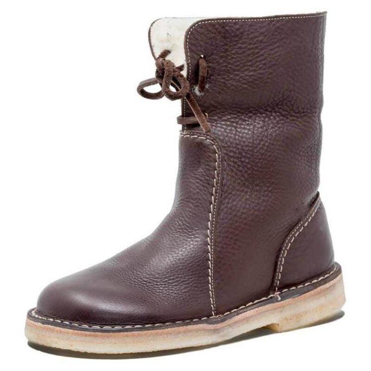 Emersyn Women’s Winter Boots – Waterproof Heated Boots with Wool Lining & Stable Heel