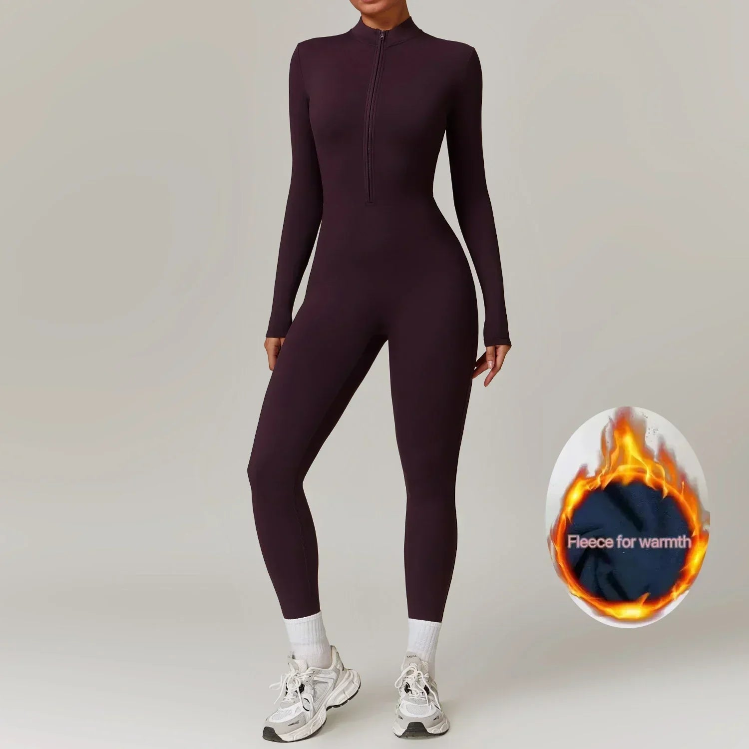 Eya Women’s Winter Jumpsuit – Fleece-Lined Thermal One Piece with Stretch Fit