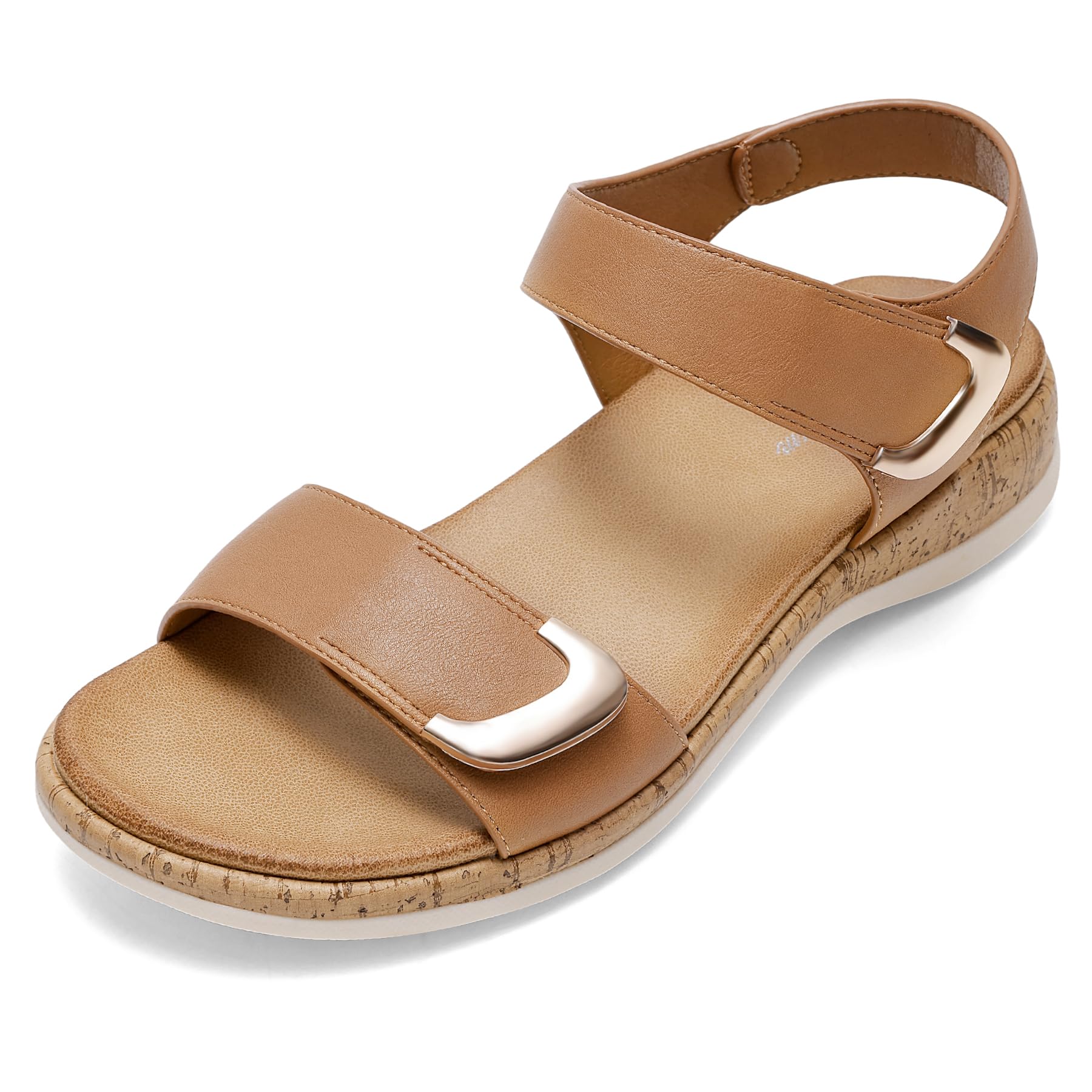 Alen Women's Flat Sandals – Adjustable Buckle Beach Slides