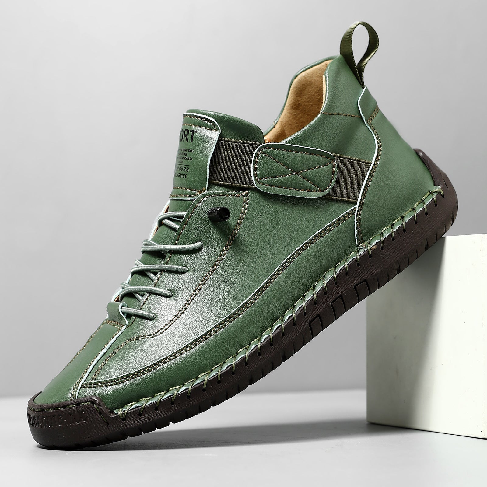 Evie Women’s Comfort Sneakers – Lightweight Breathable Slip-On Leather Trainers