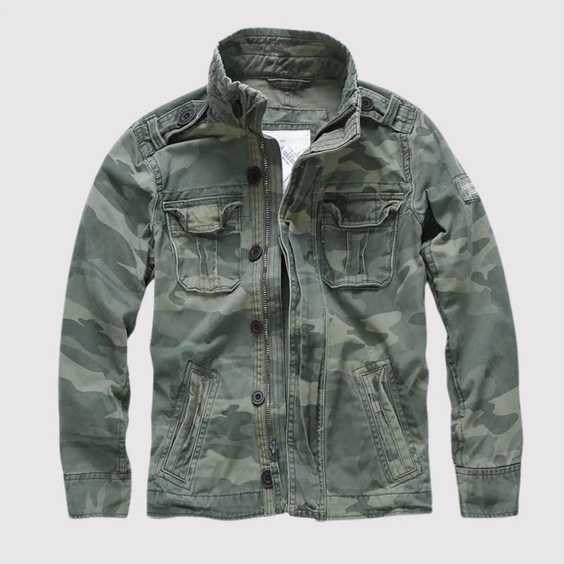 Emmanuel Men’s Casual Jacket – Lightweight Long Sleeve Coat with Functional Pockets
