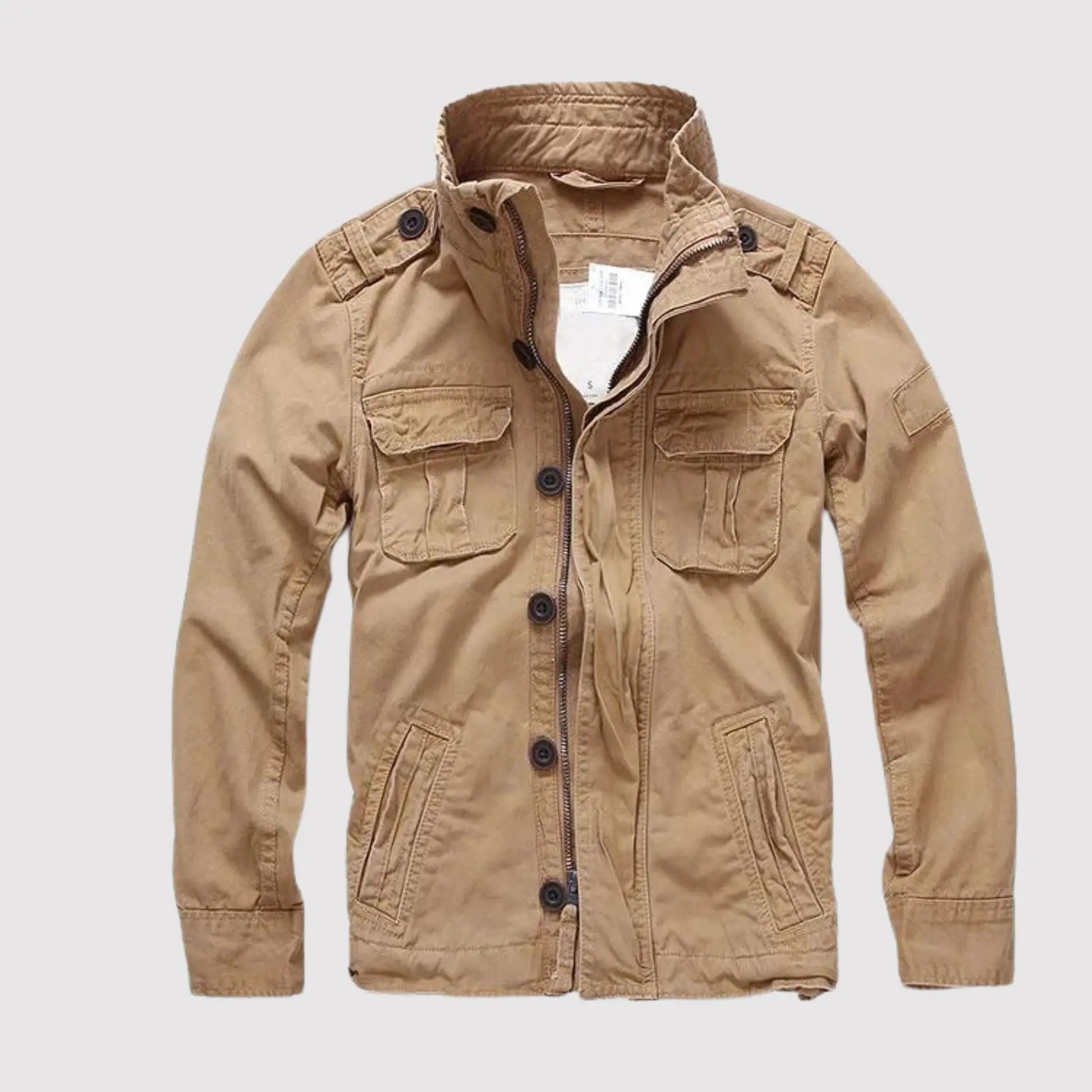 Emmanuel Men’s Casual Jacket – Lightweight Long Sleeve Coat with Functional Pockets