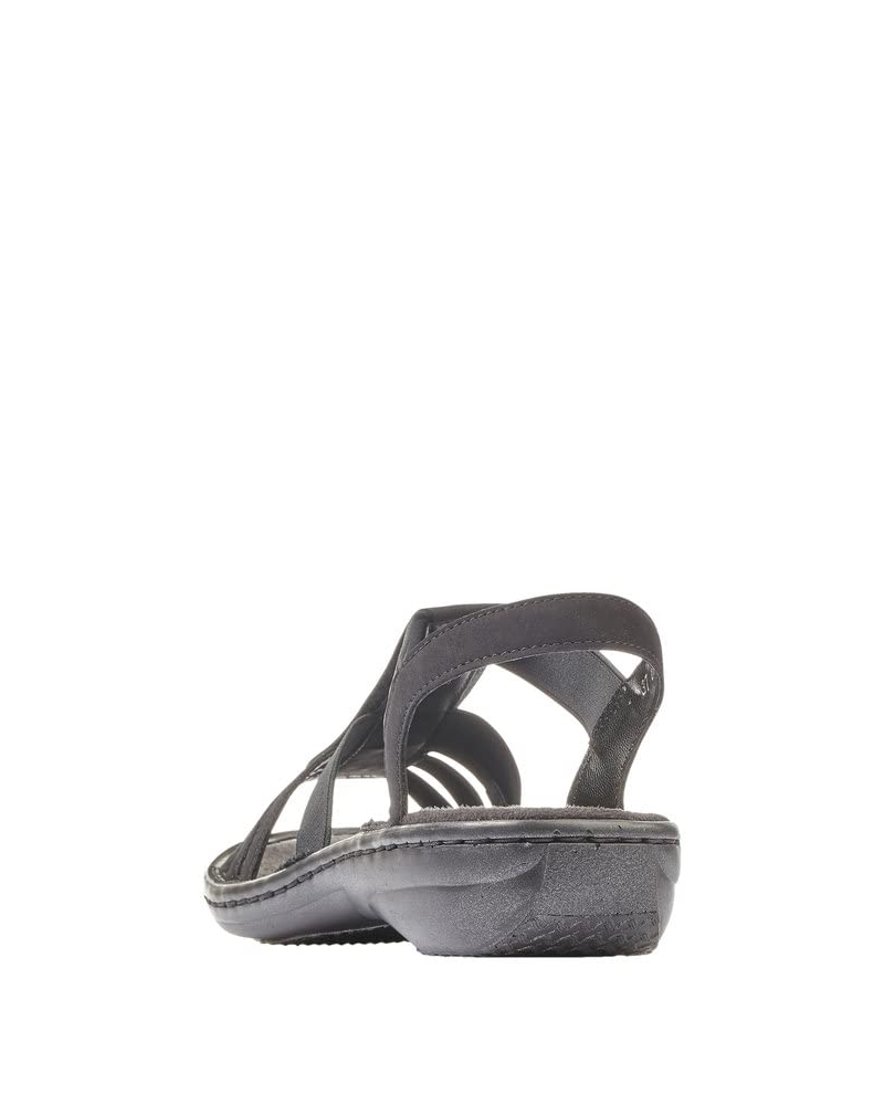 Marlowe Women’s Strappy Sandals – Faux Leather Soft Insole Summer Shoes