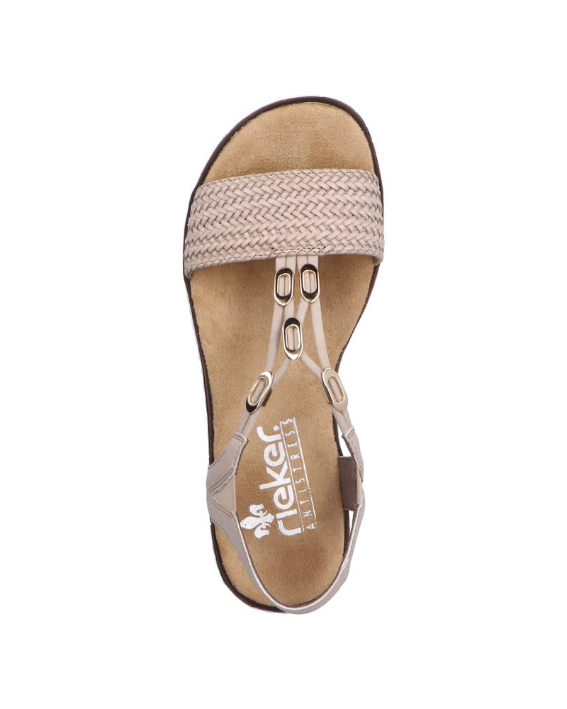 Evelyn Women’s Wedge Sandals – Faux Leather Strappy Shoes with Soft Insole