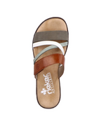 Tessa Women’s Wedge Mules – Faux Leather Slip-On Sandals with Soft Insole