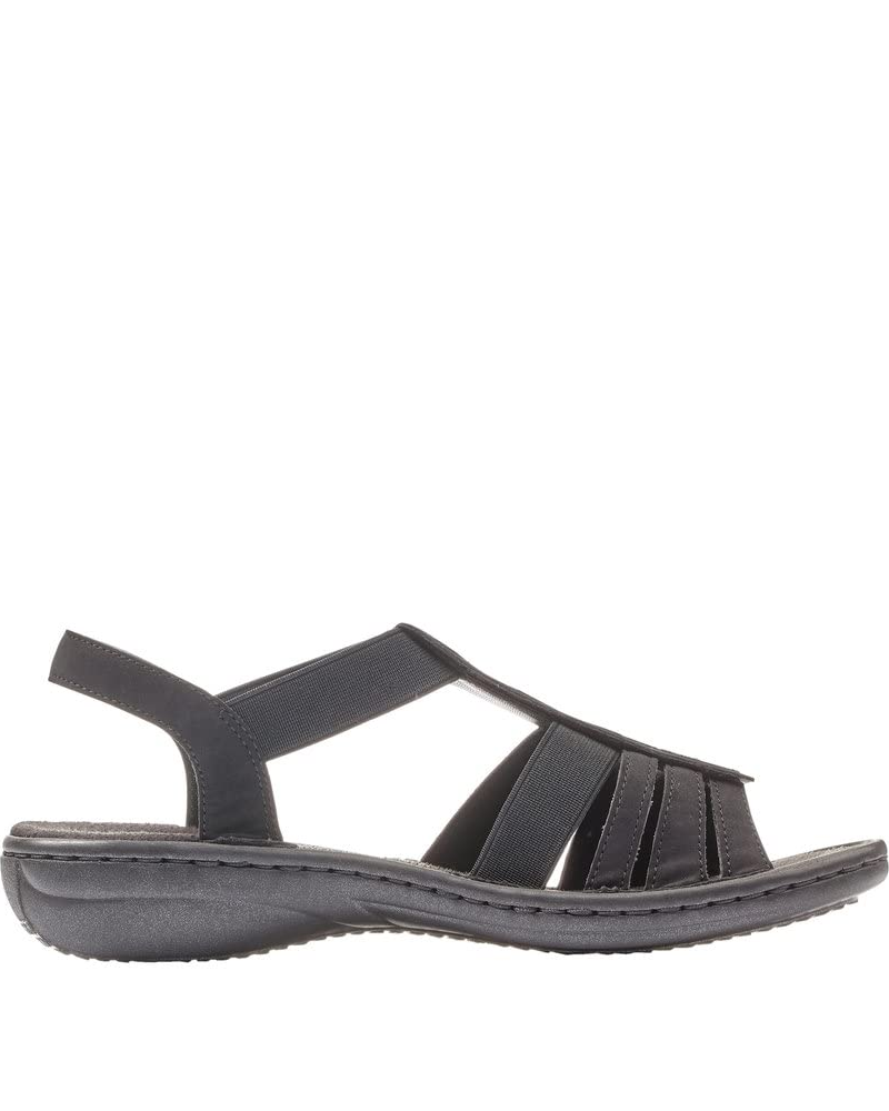 Marlowe Women’s Strappy Sandals – Faux Leather Soft Insole Summer Shoes