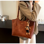 Emma Women’s Tote Bag – Vintage Vegan Leather Shoulder Bag with Spacious Design