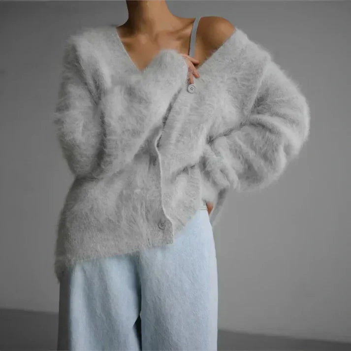 Ella Women’s Cashmere Sweater – Soft Oversized Knit Jumper with Elegant Fit