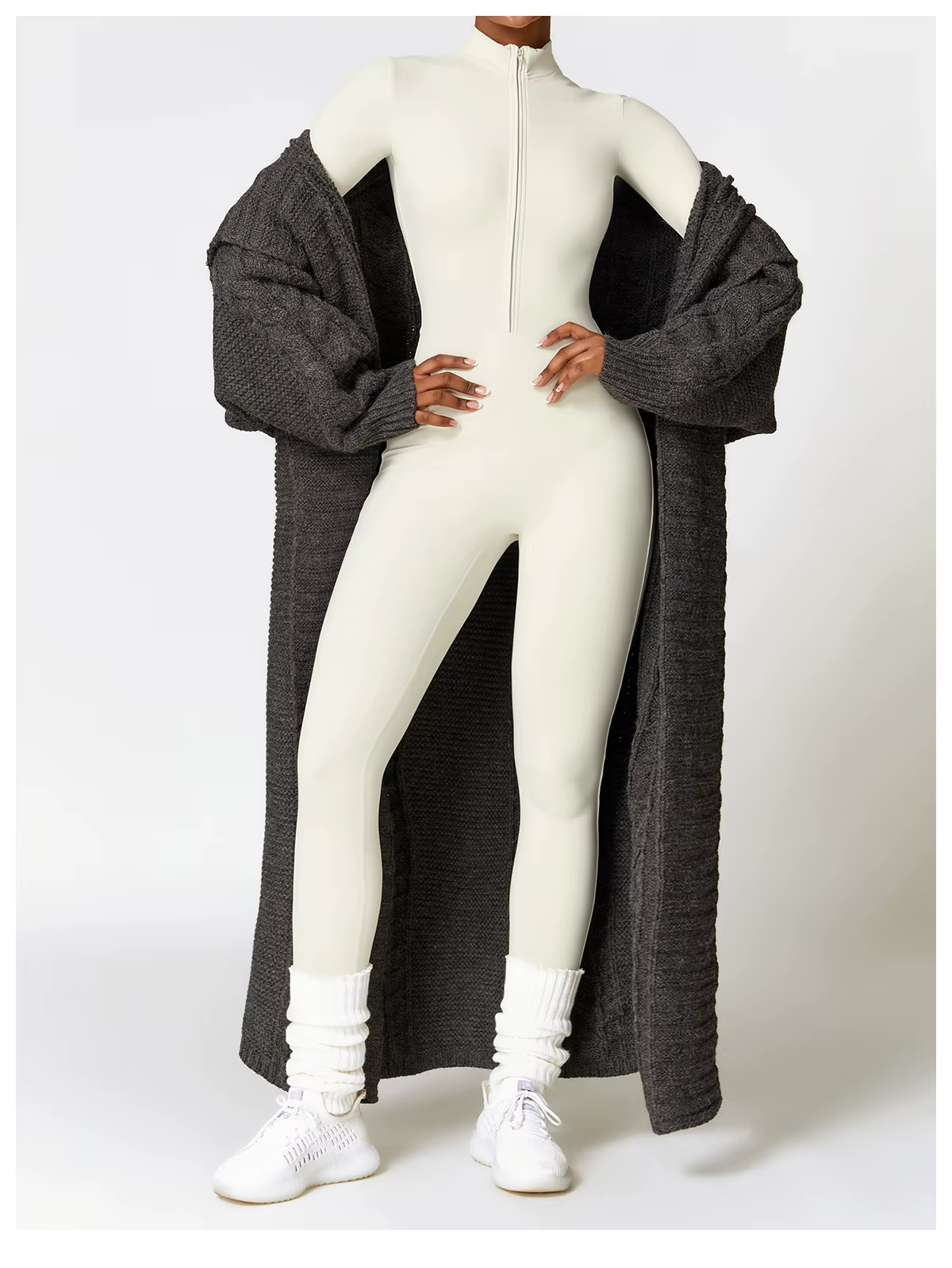 Eya Women’s Winter Jumpsuit – Fleece-Lined Thermal One Piece with Stretch Fit
