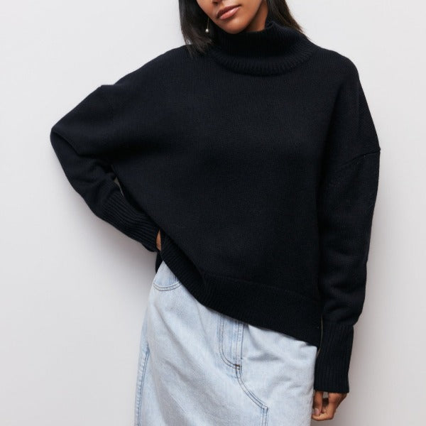 Camille Women’s Soft Knit Jumper – Elegant Warm Winter Sweater with Relaxed Fit
