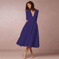 Ivy Women’s Midi Dress – Elegant Cotton Dress with Flattering Waist Fit