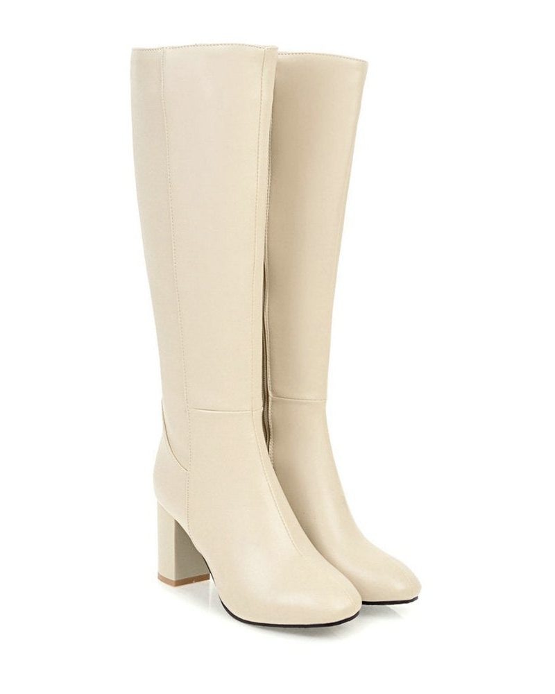 Paige Women’s Classic Boots – Elegant Zip Boots with Block Heel & All-Day Comfort