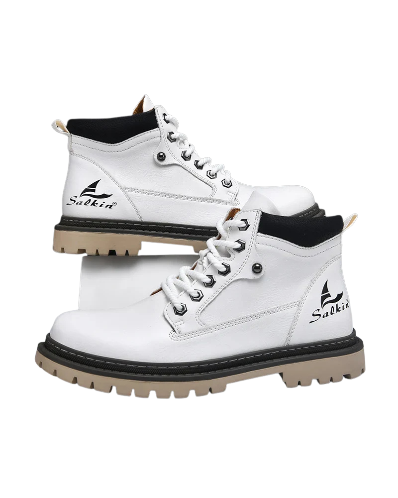 Ernie Men’s Leather Boots – Durable Comfort Fit Ankle Boots with Rugged Sole