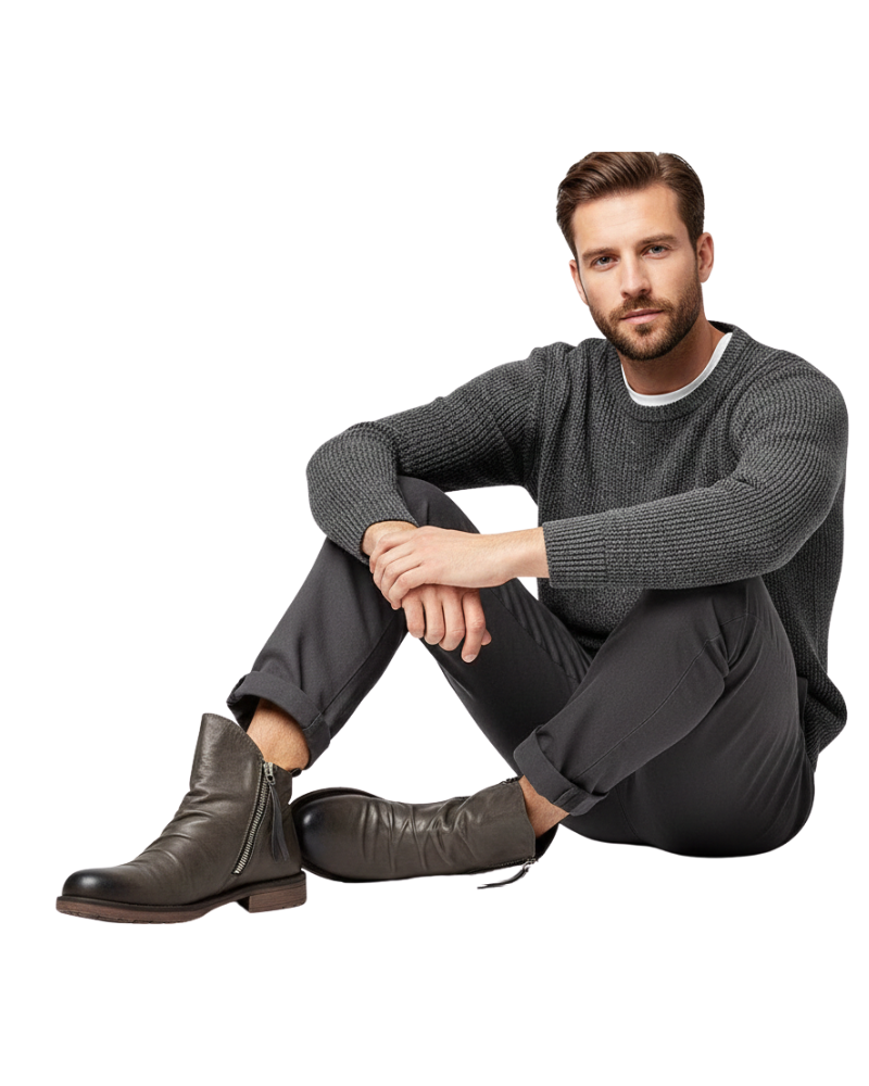 Daniel Men’s Ankle Boots – Modern Zip Boots with Comfortable Smart Casual Design