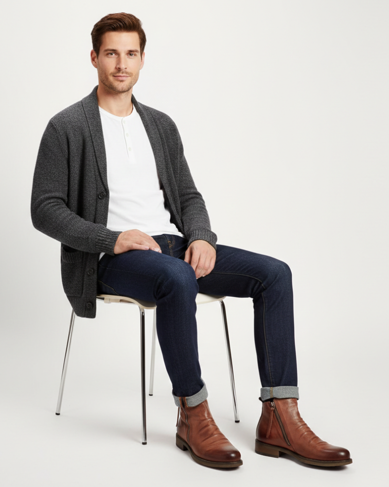 Daniel Men’s Ankle Boots – Modern Zip Boots with Comfortable Smart Casual Design