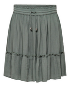Ruby Women’s Mini Skirt – A-Line Viscose Skirt with Drawstring Waist