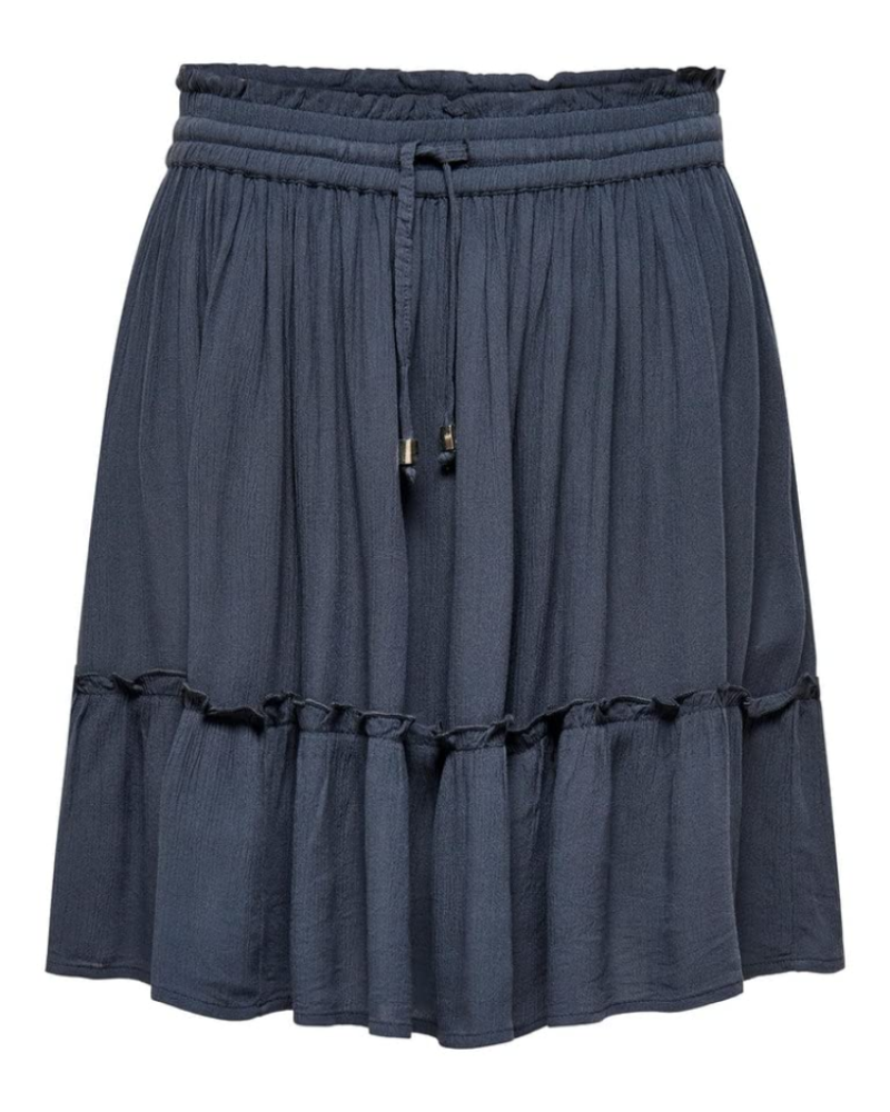Ruby Women’s Mini Skirt – A-Line Viscose Skirt with Drawstring Waist