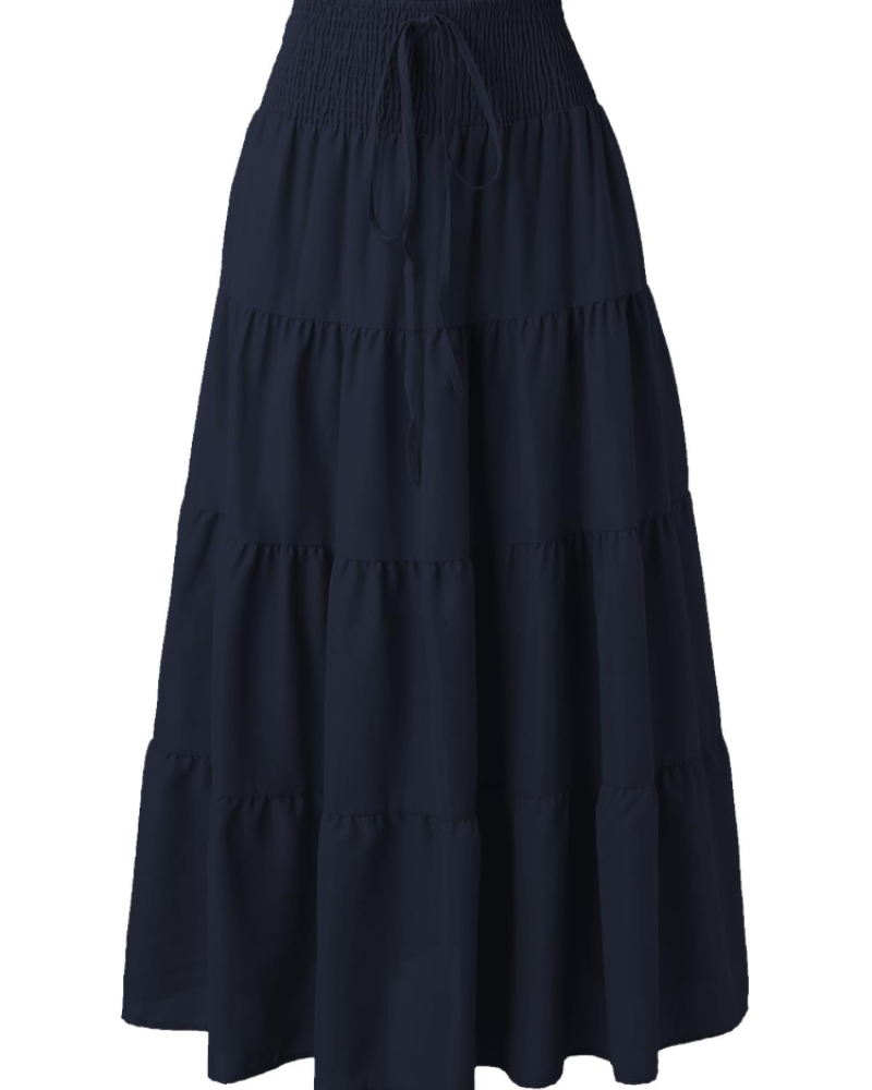 Amelia Women's 2-in-1 Maxi Dress – Bohemian Halter Style with Elastic Waist