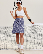 Layla Women’s Athletic Skort – Knee-Length Tennis Skirt with Shorts & Pockets