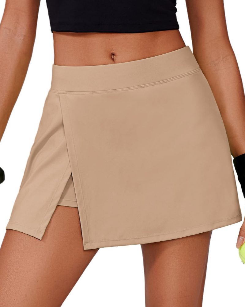 Maya Women’s Tennis Skort – High Waist Athletic Skirt with Shorts & Pockets