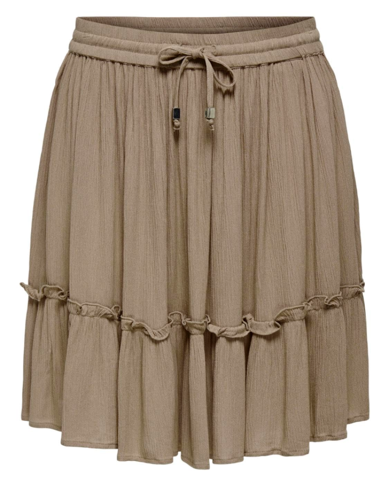 Ruby Women’s Mini Skirt – A-Line Viscose Skirt with Drawstring Waist
