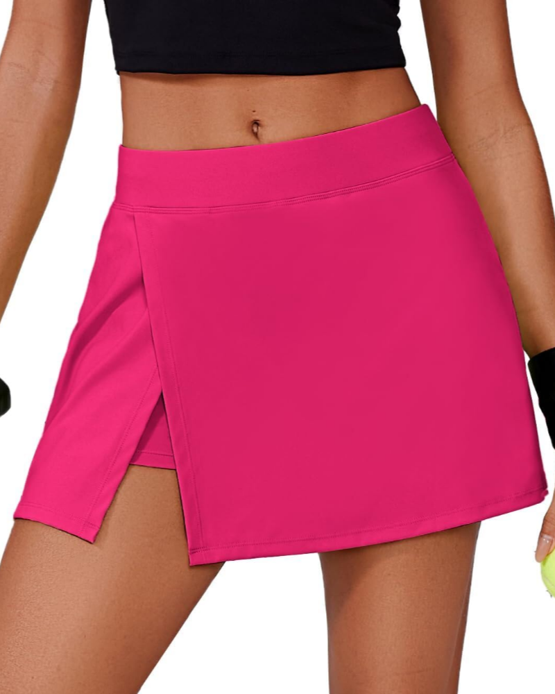 Maya Women’s Tennis Skort – High Waist Athletic Skirt with Shorts & Pockets