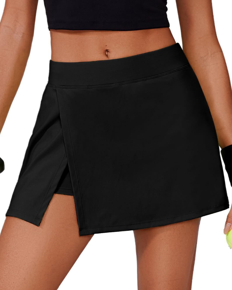 Maya Women’s Tennis Skort – High Waist Athletic Skirt with Shorts & Pockets