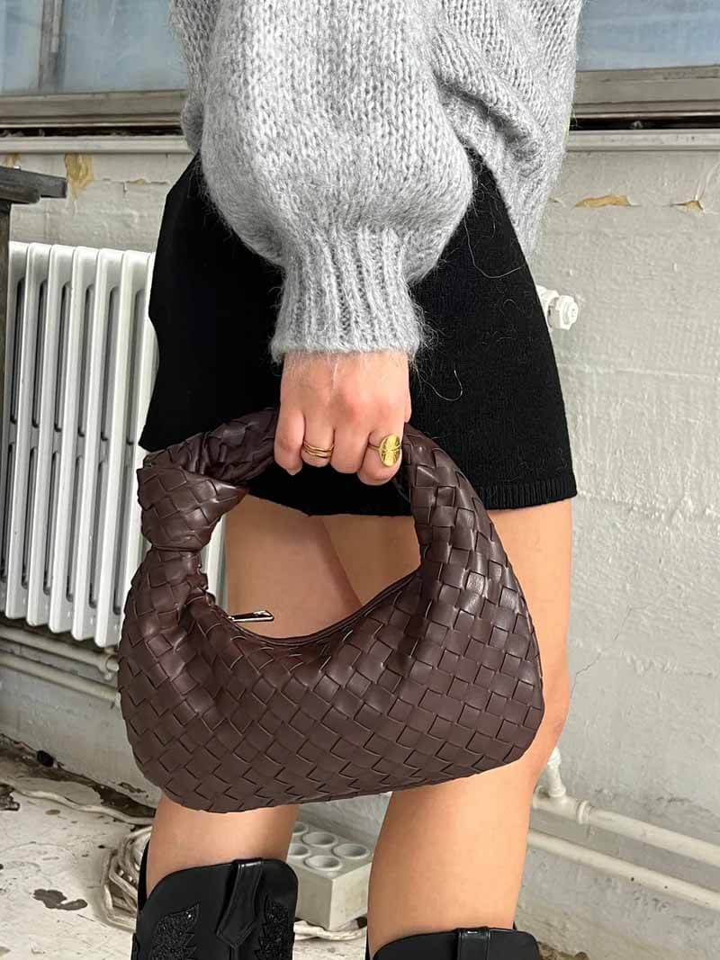 Sophia Women’s Mini Woven Bag – Elegant Handwoven Crossbody Bag for Daily & Evening Use