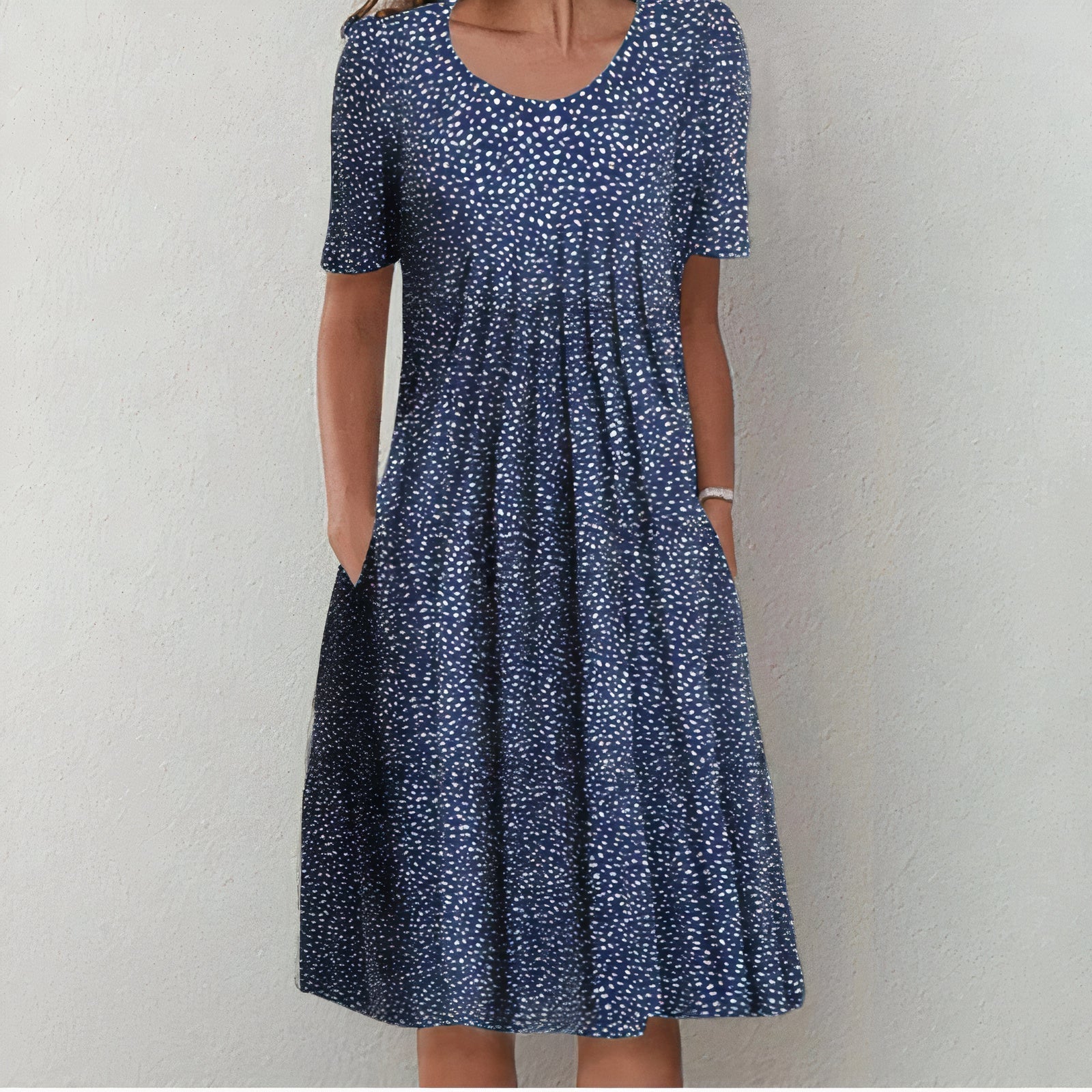 Ulla Women’s Summer Dress – Breathable Cotton Midi Dress with Elegant Flowy Fit
