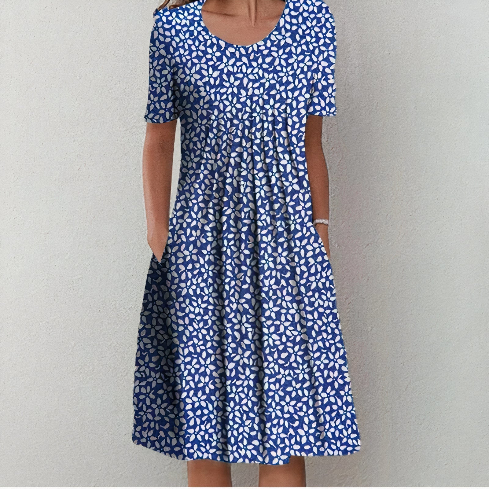 Ulla Women’s Summer Dress – Breathable Cotton Midi Dress with Elegant Flowy Fit