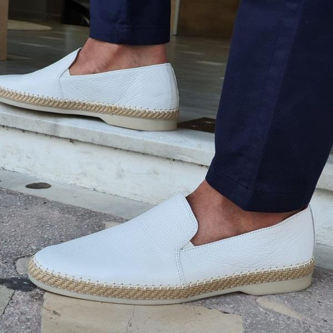 Ethan Men’s Leather Loafers – Breathable Slip-On Moccasins with Cushioned Comfort