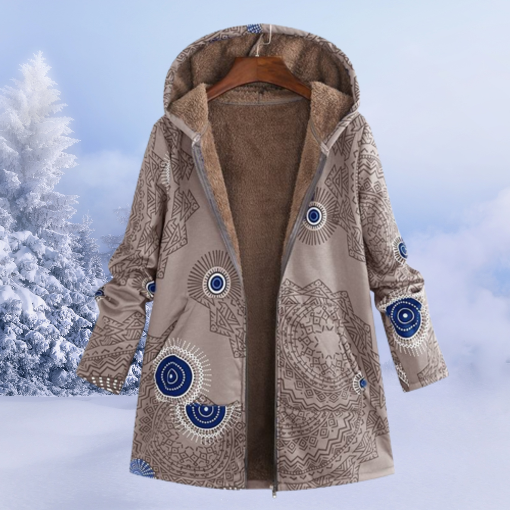 Cleo Women’s Hooded Jacket – Warm Soft Casual Coat for Everyday Winter Comfort