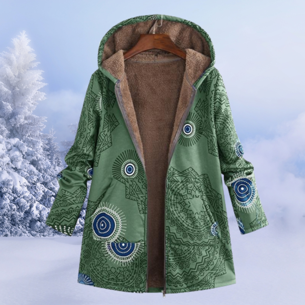 Cleo Women’s Hooded Jacket – Warm Soft Casual Coat for Everyday Winter Comfort