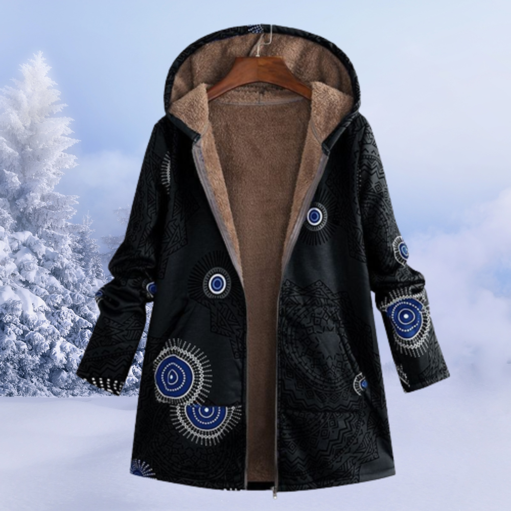 Cleo Women’s Hooded Jacket – Warm Soft Casual Coat for Everyday Winter Comfort