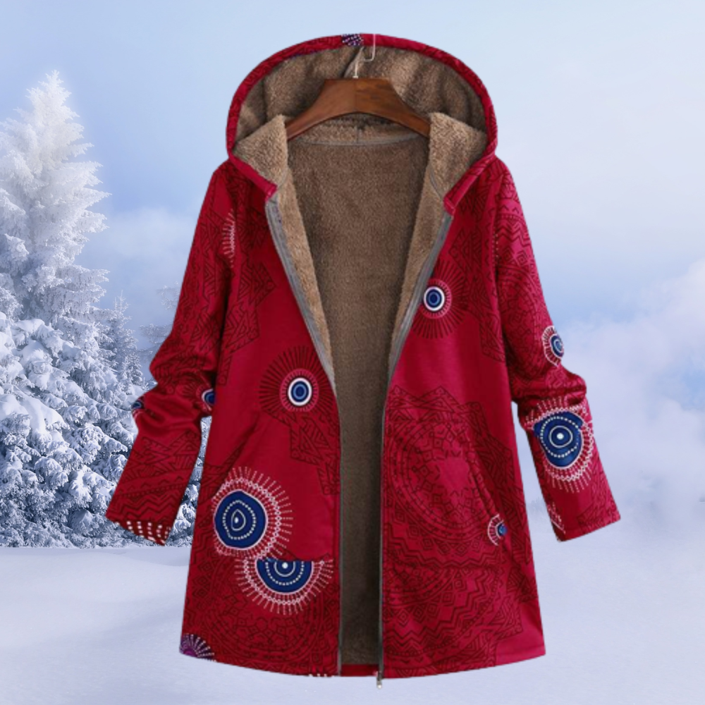 Cleo Women’s Hooded Jacket – Warm Soft Casual Coat for Everyday Winter Comfort