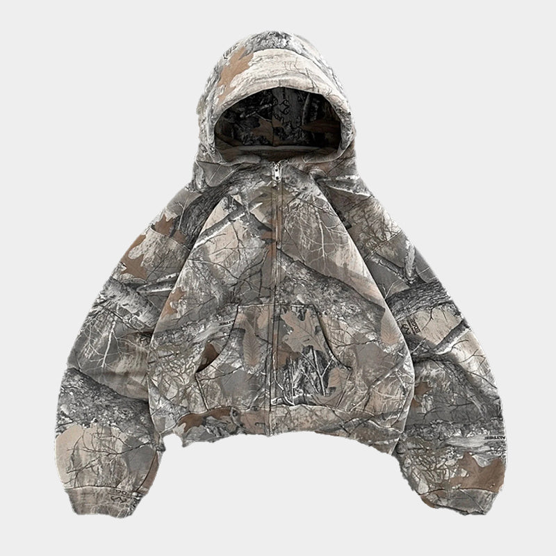 Marlon Men’s Camo Hoodie – Casual Pullover Sweatshirt with Adjustable Hood & Pocket