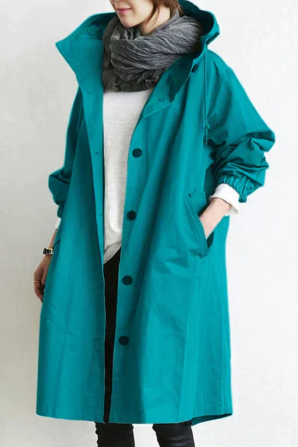 Elizabeth Women’s Waterproof Rain Coat – Breathable Hooded Urban Jacket